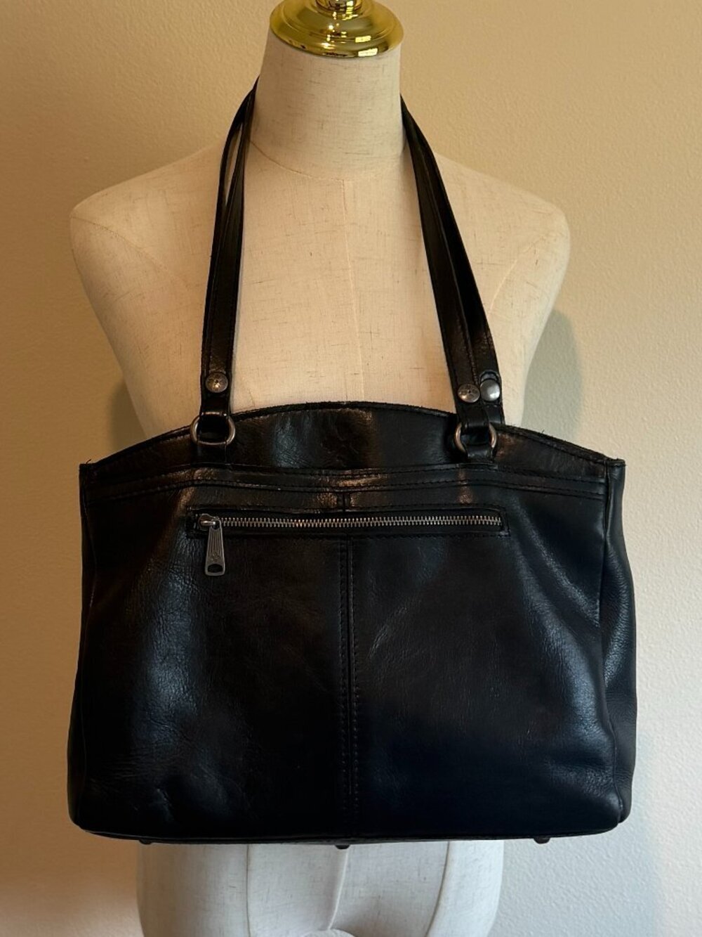 Patricia Nash Black Leather Poppy Satchel Heritage Collection - Picture 2 of 12
